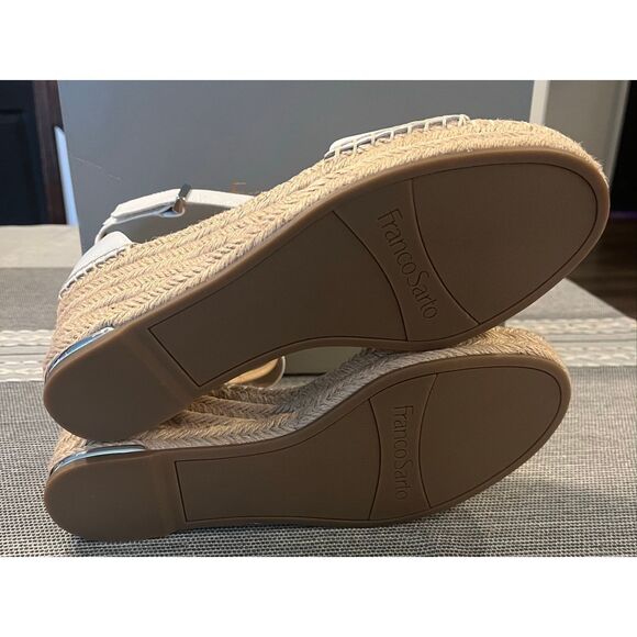 Franco Sarto Womens Clemens Jute Wrapped Espadrille Wedge Heel Sandals -10 - Picture 5 of 8